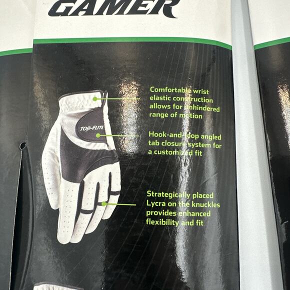 3 TOP FLITE GAMER GOLF GLOVES CADET MEDIUM LEFT HAND FOR RIGHT HANDED GOLFER M - Picture 6 of 8